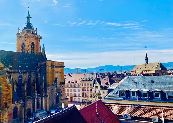 Avec Garage Et Terrasse Au Coeur De Colmar, Pres De La Route Des Vins D'alsace - Fr-1-722-6 Apartamento Colmar